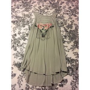 Torrid Cream Tank Top with Skull